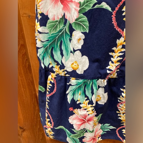 XL Royal Creations Hawaiian MuuMuu Womens muu muu dress cotton blue hibiscus - Picture 6 of 11